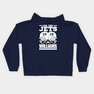 New York Jets Williams 18 American Football Retro Kids Hoodie